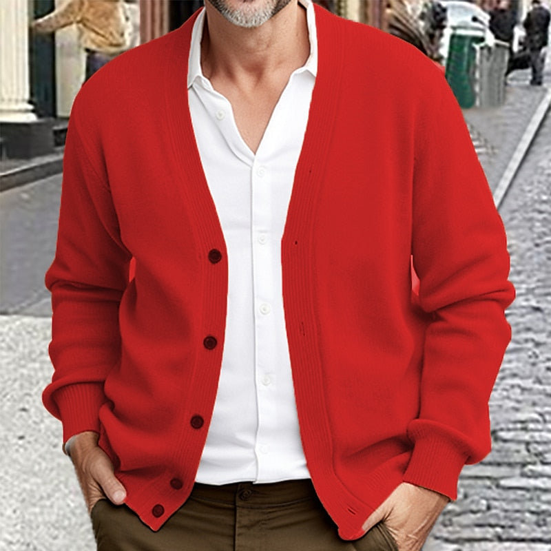 Warren | Ribbed V-Neck Cardigan