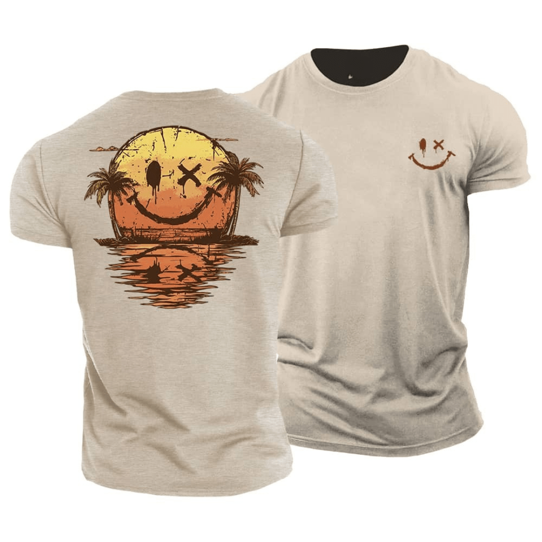 Warren | Casual Summer Smiley Beach T-Shirt