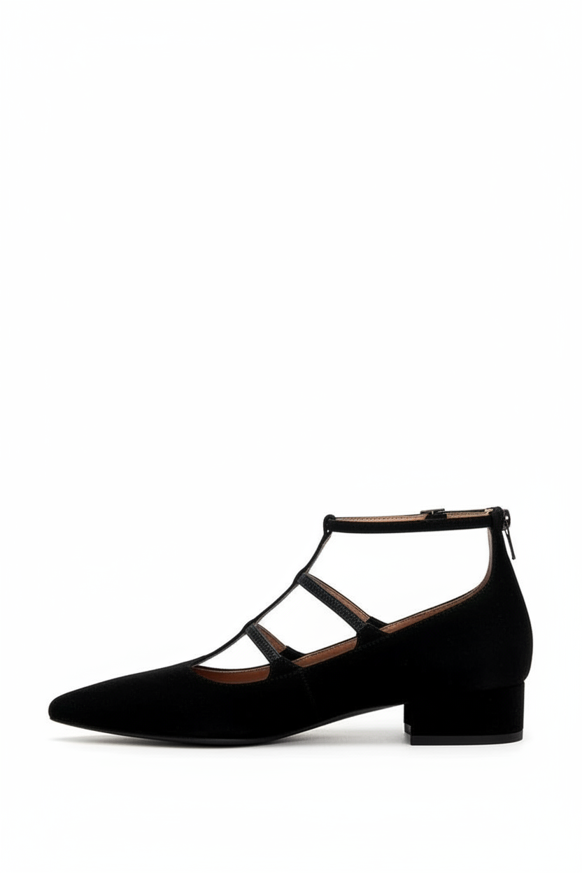 Warren | Classic Nude Block Heel Pumps