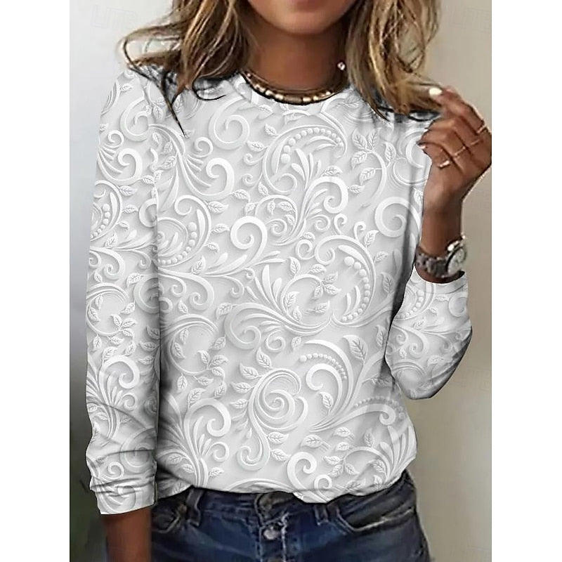 Warren | Floral Print Long-Sleeve Tunic