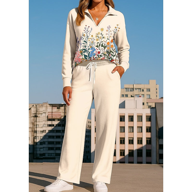 Warren | Floral Collared Two-Piece Set