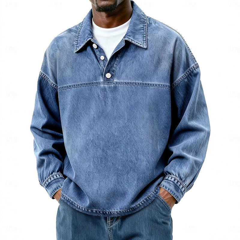 Warren | Relaxed Collared Pullover Shirt