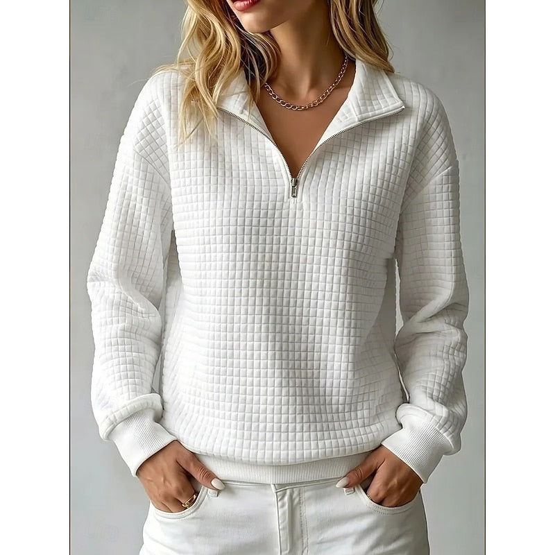 Warren | Textured Half-Zip Sweatshirt