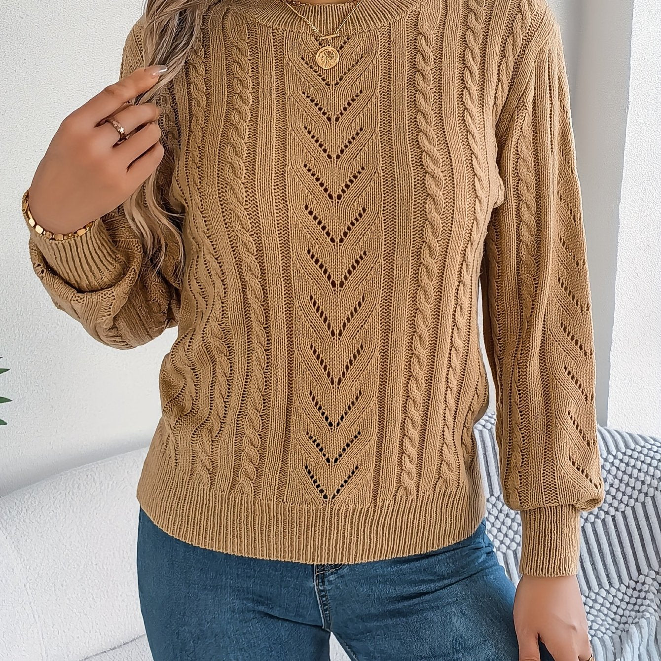 Warren | Textured Cable-Knit Jumper