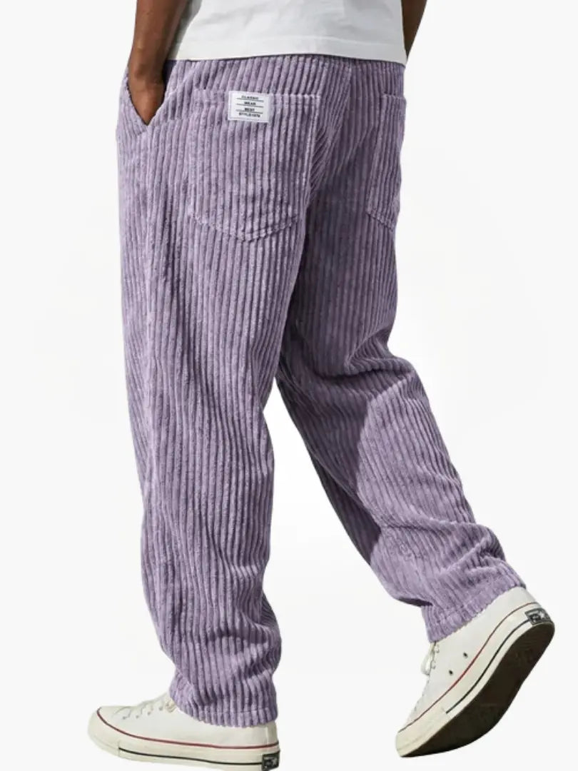 Men's Relaxed Textured Trousers
