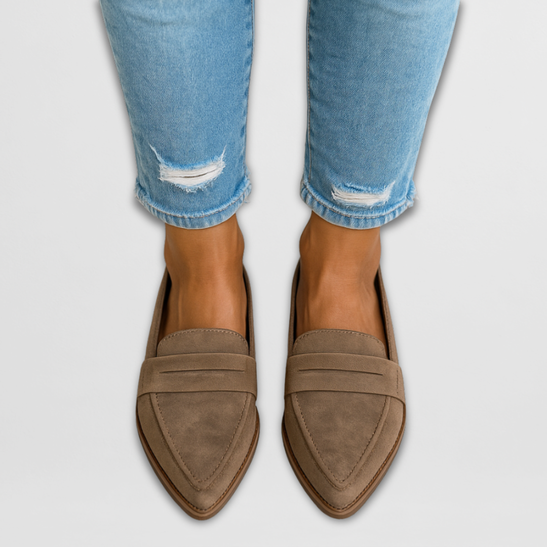 Nadia | Classic Pointed Slip-On Loafers