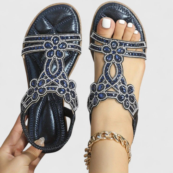 Michelle | Stylish cushioned Beads Sandals