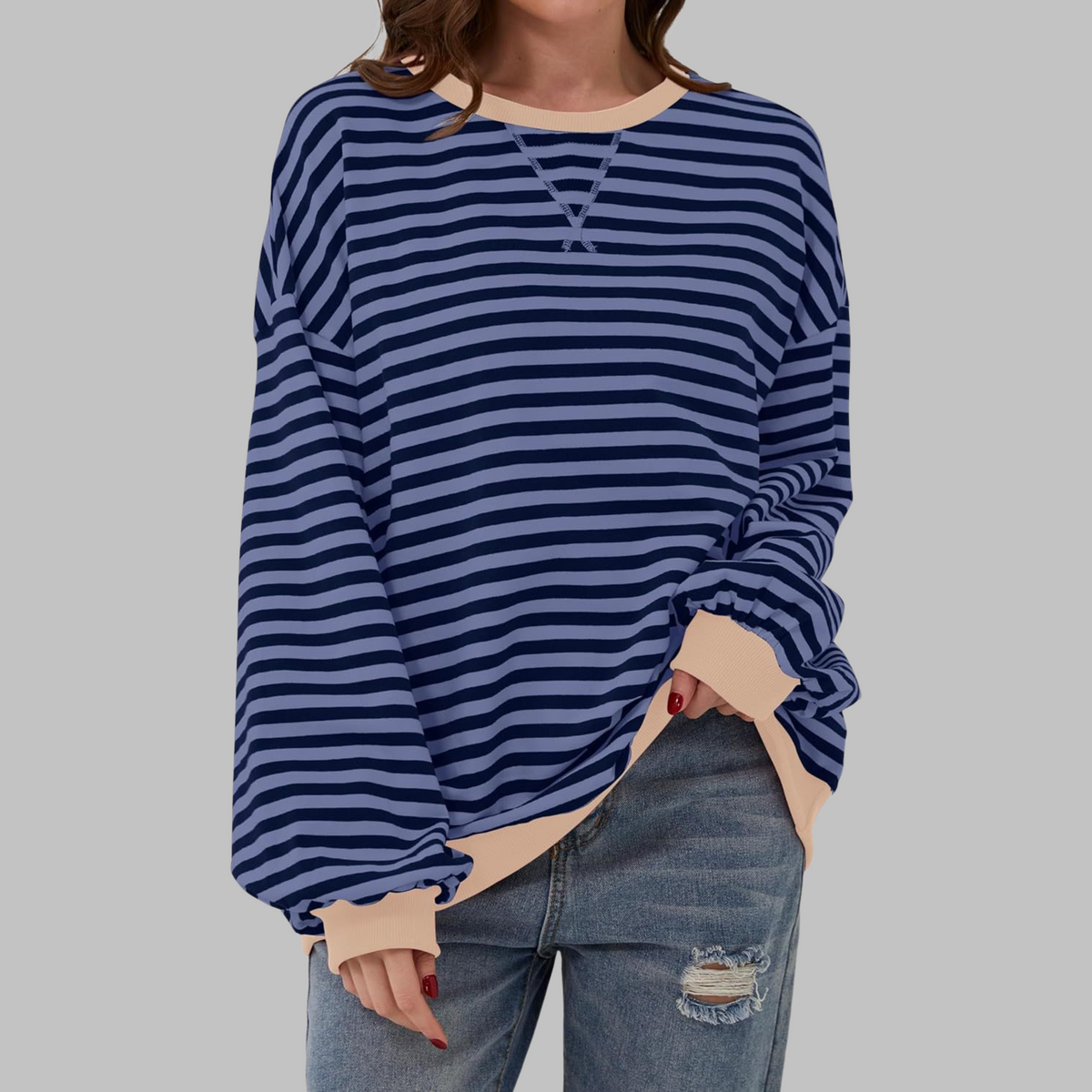 Women's Pattern Long-Sleeve Sweatshirt