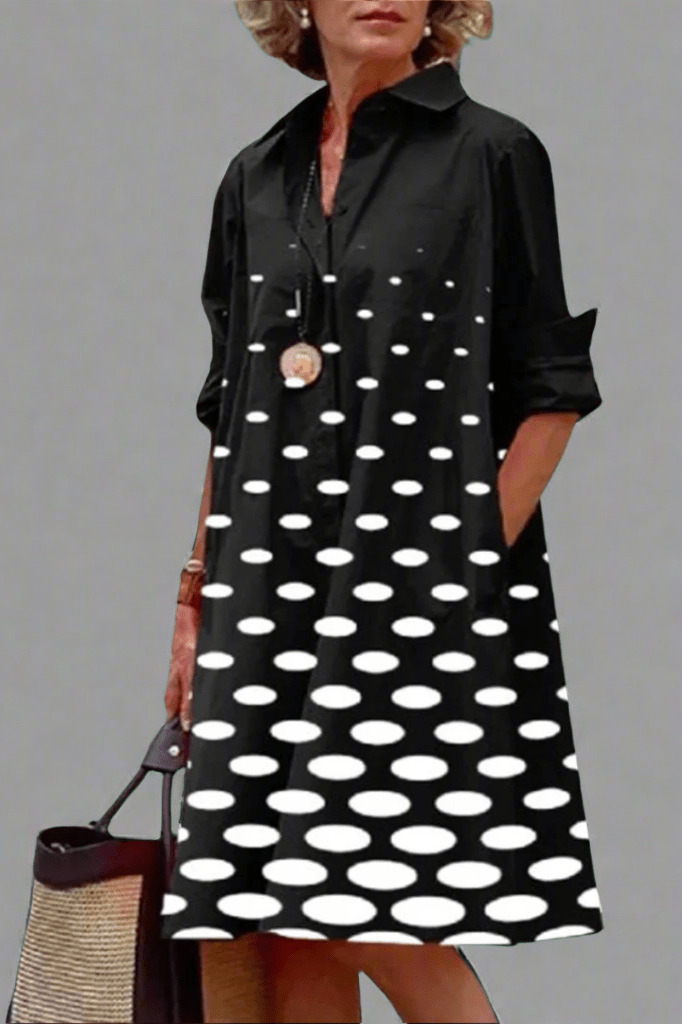 Warren | Stylish Dotted Midi Dress