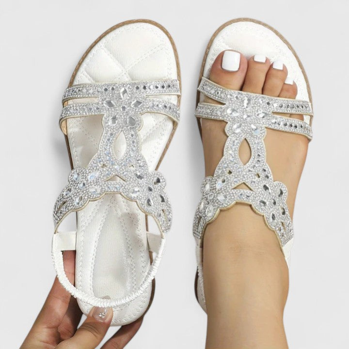 Michelle | Stylish cushioned Beads Sandals