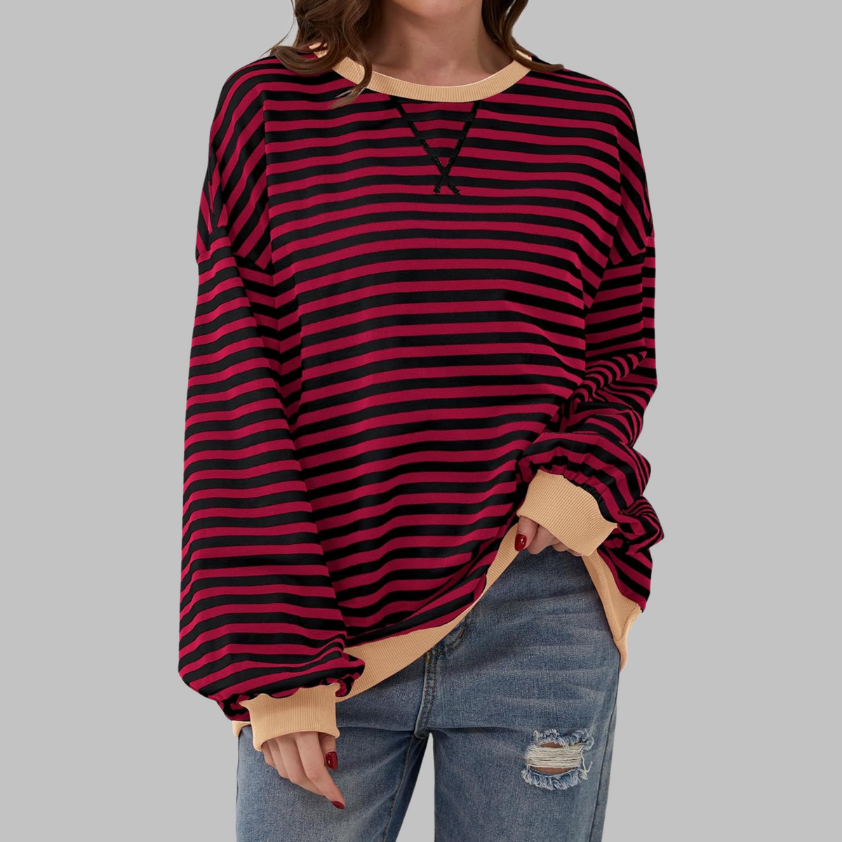 Women's Pattern Long-Sleeve Sweatshirt