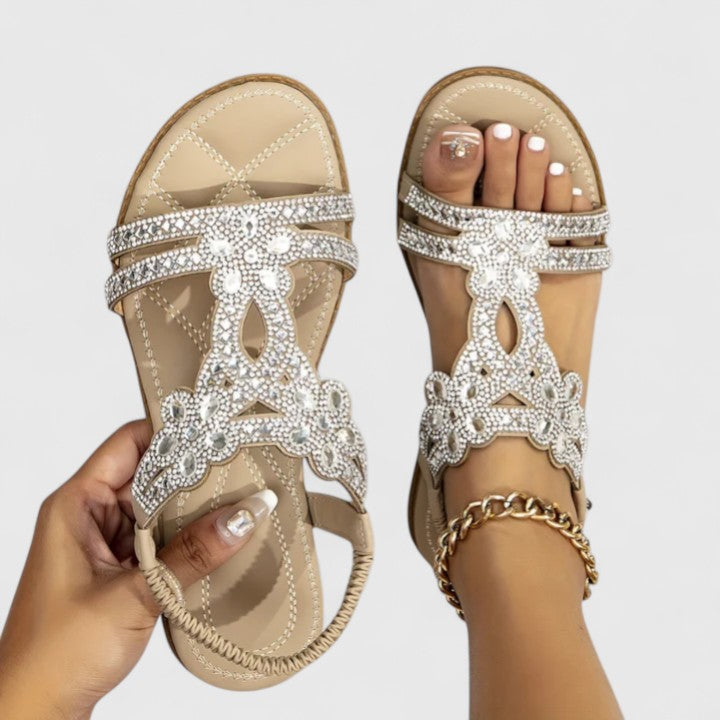 Michelle | Stylish cushioned Beads Sandals