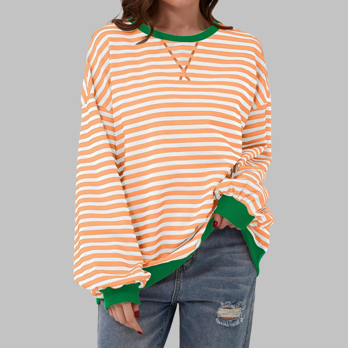Women's Pattern Long-Sleeve Sweatshirt