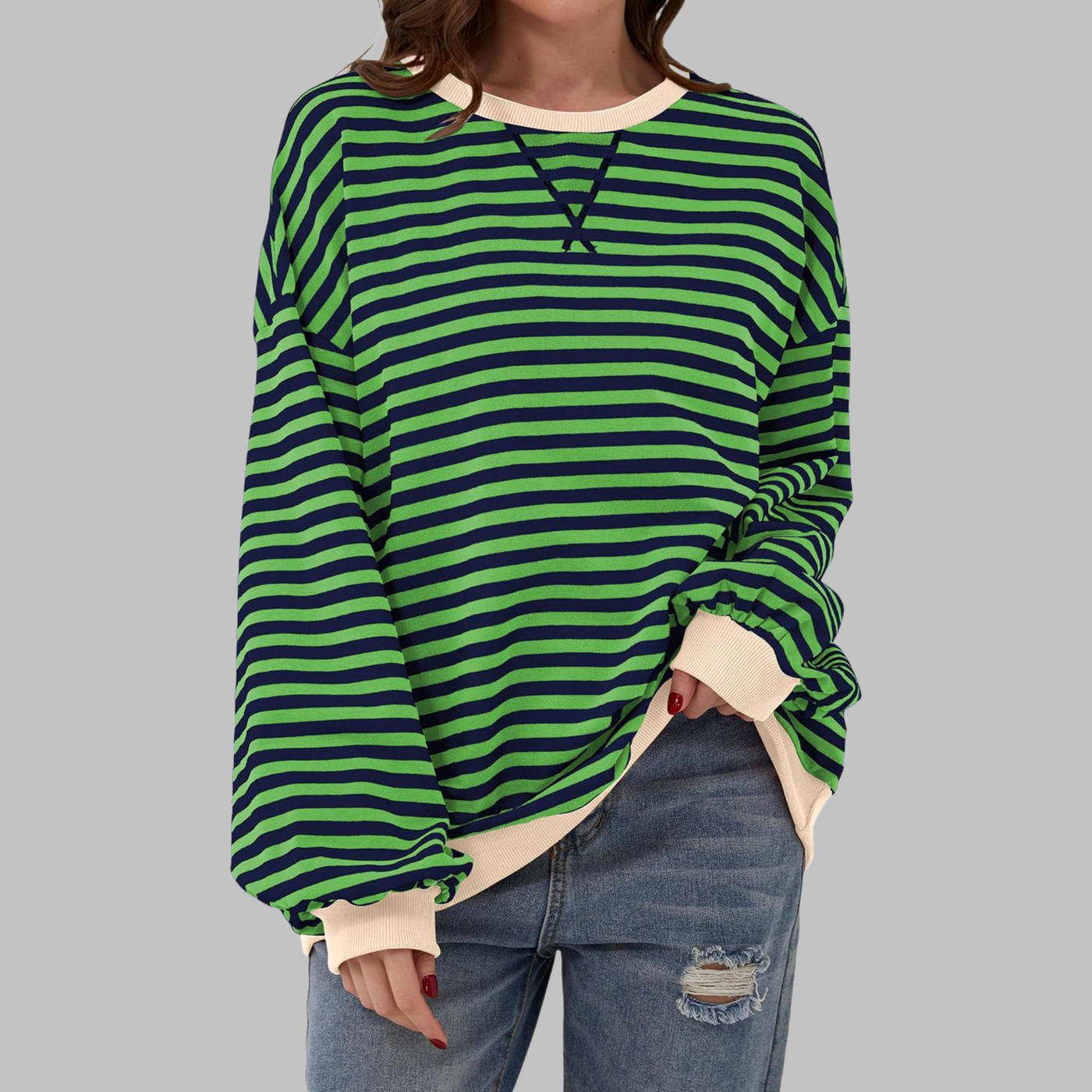 Warren | Casual Long Sleeve Striped Sweatshirt