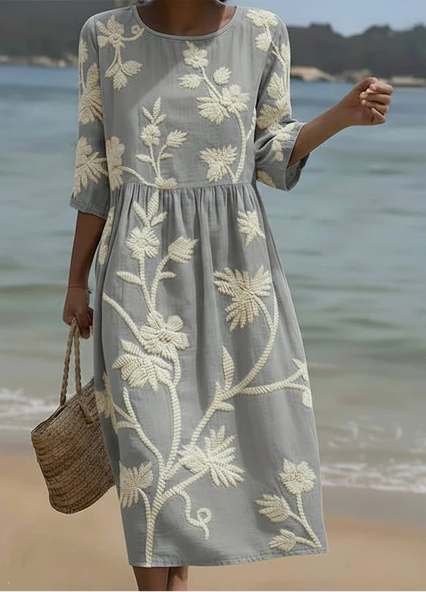 Warren | Floral Wrap Midi Dress