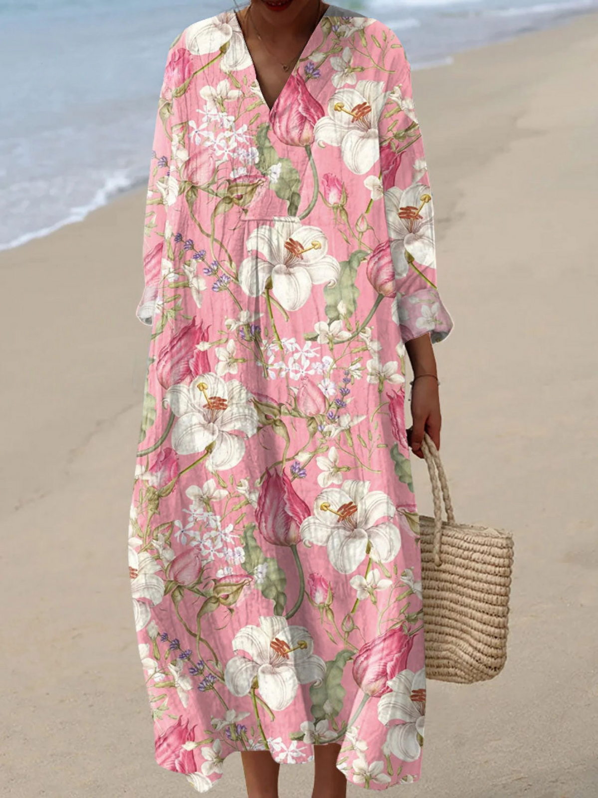 Warren | Vintage Floral Art Print Dress