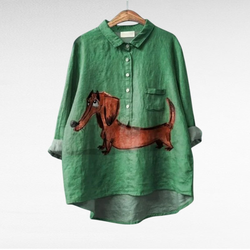 Warren | Vintage Chic Dog Blouse