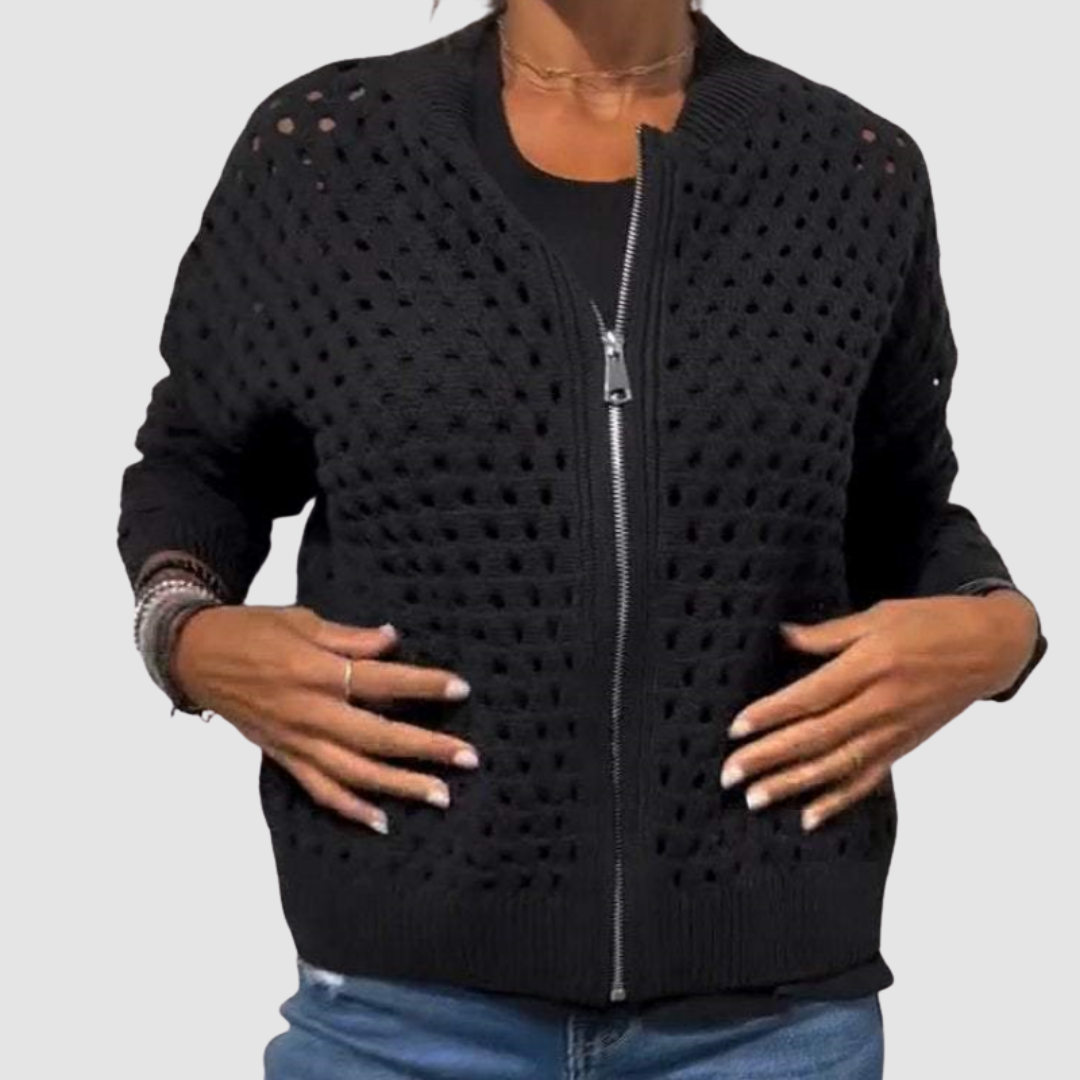 Warren | Premium Knitted Hole Cardigan