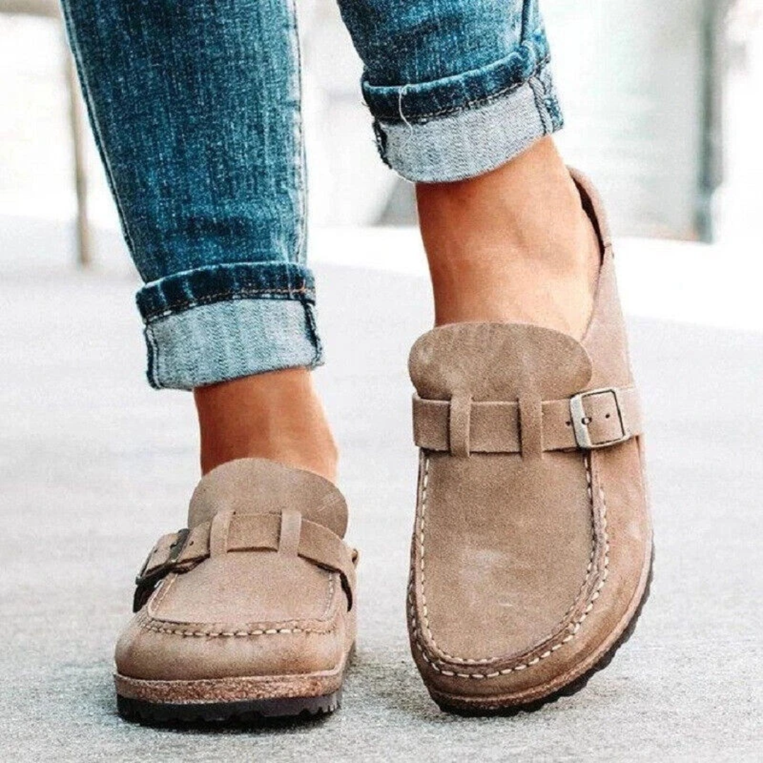 Warren | Low Heel Buckle Loafers