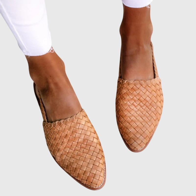Warren | Stylish Woven Slip-On Flats