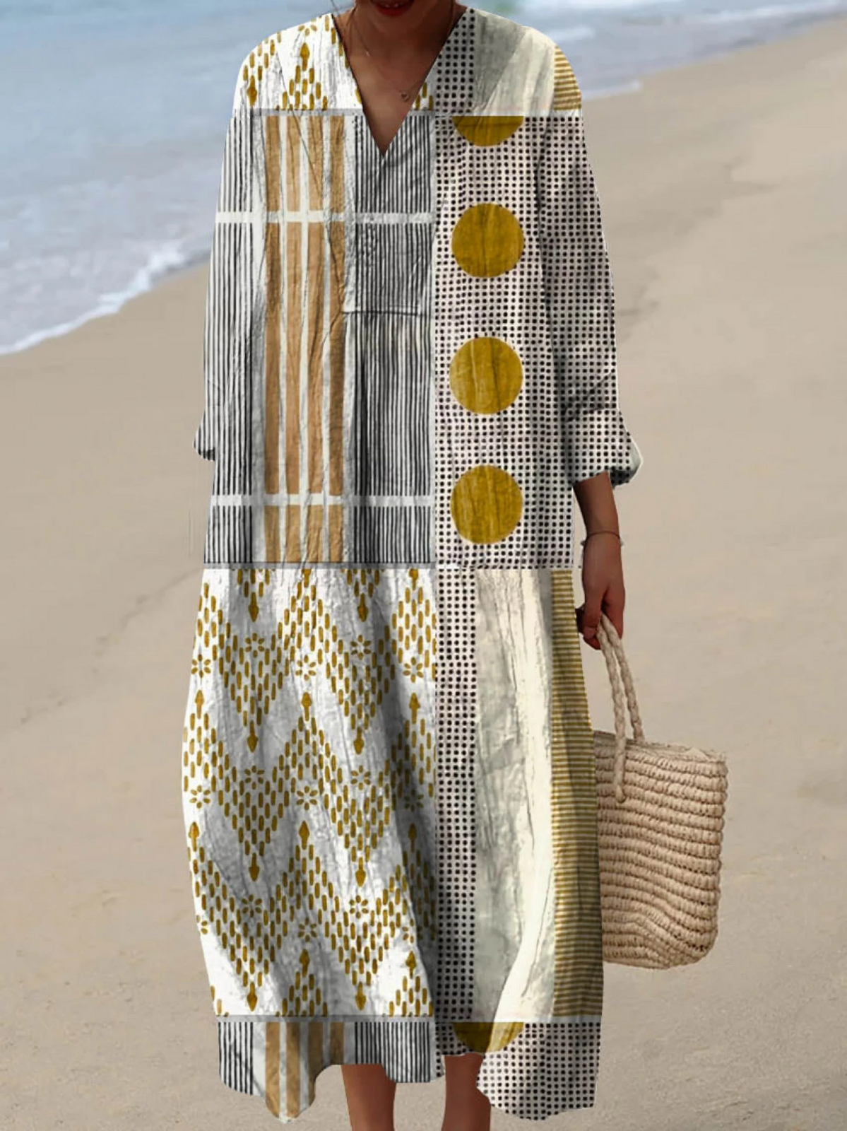 Warren | Abstract Geometric Pattern Dress