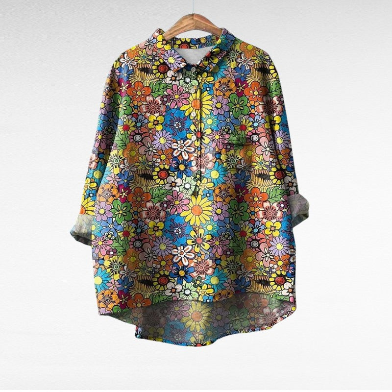 Adira | Classic Floral Pocket Blouse