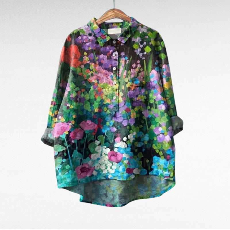 Amaya | Classic Multicolour Floral Blouse