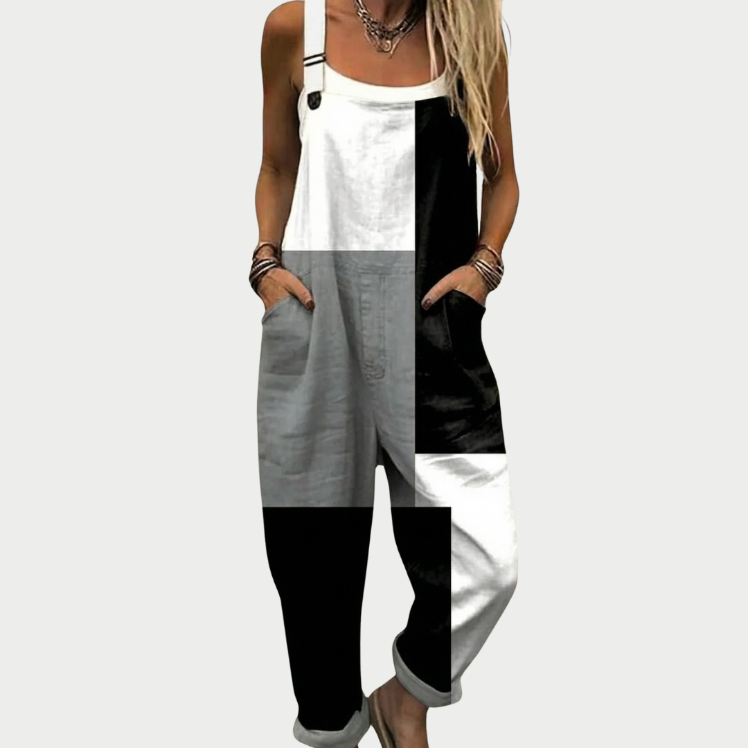 Warren | Casual Multicolor Patch Jumpsuit