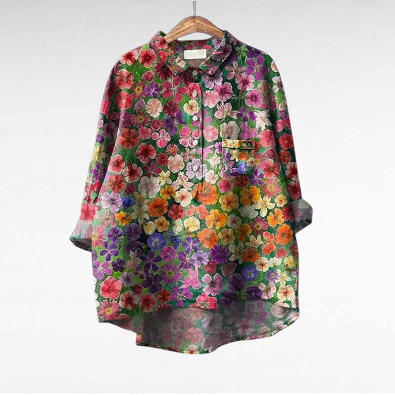 Amaya | Classic Multicolour Floral Blouse