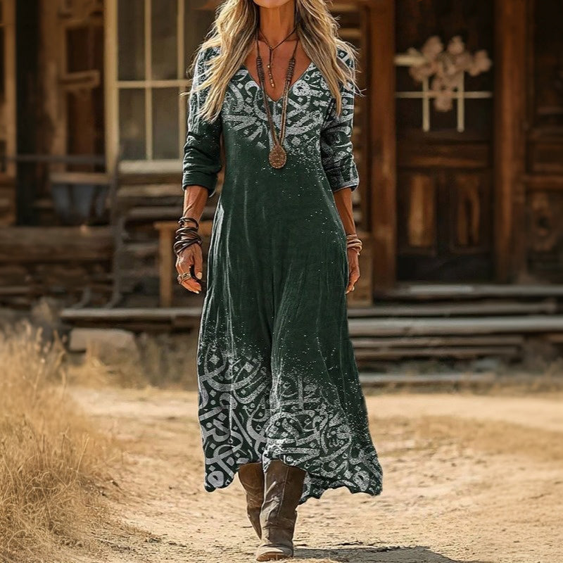 Warren | Vintage Long Sleeve Casual Dress