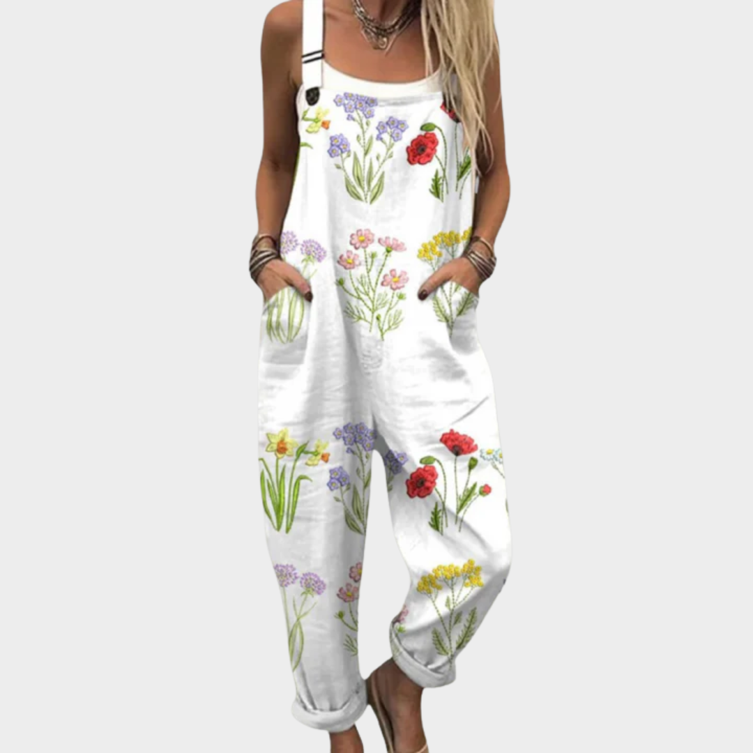 Warren | Elegant Pocket Floral Jumpsuit