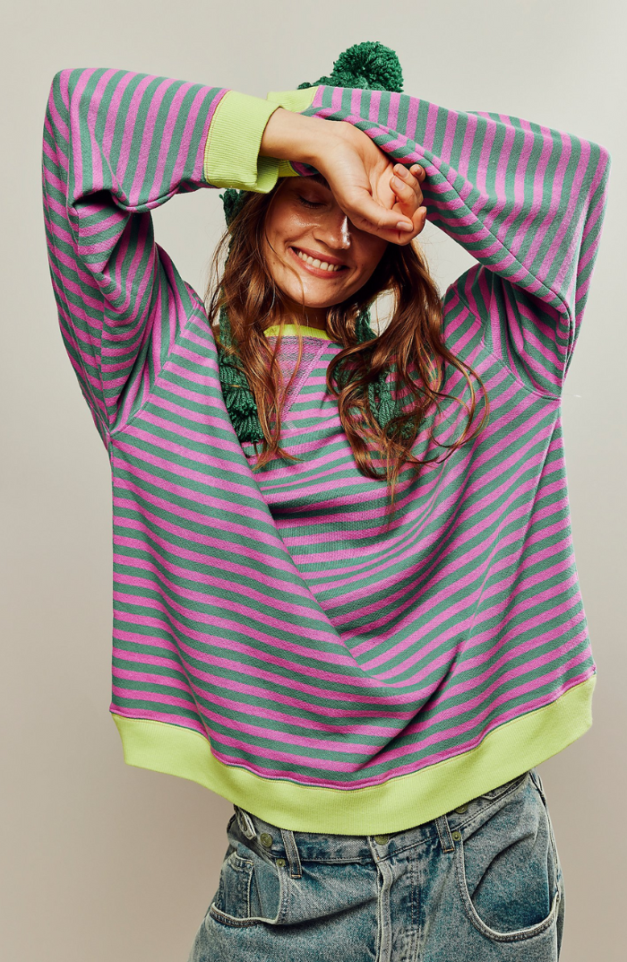 Warren | Striped Round-Neck Sweatshirt
