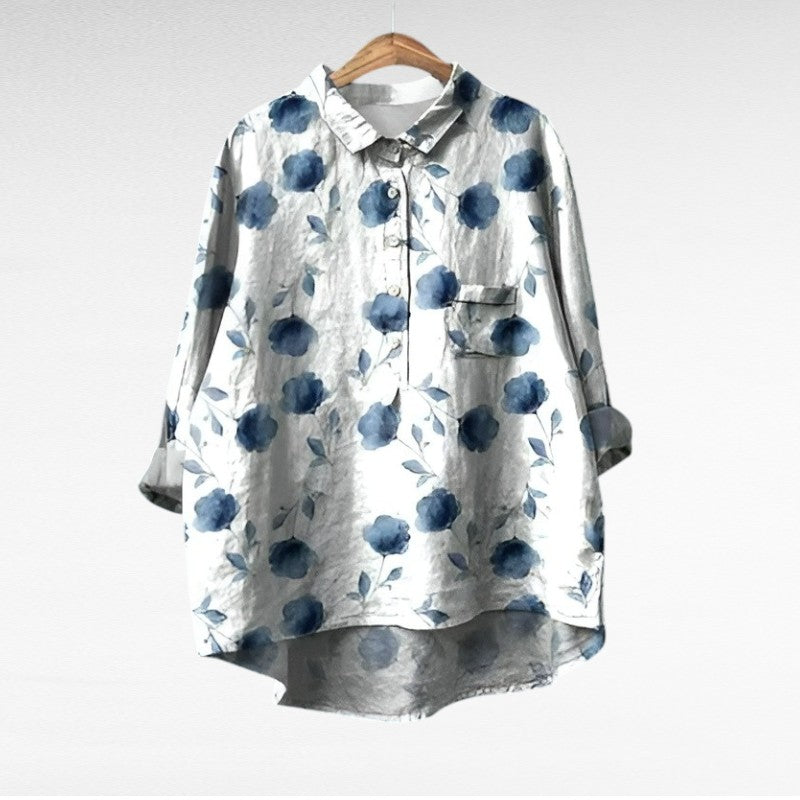 Alodie | Classic Floral Multicolour Blouse