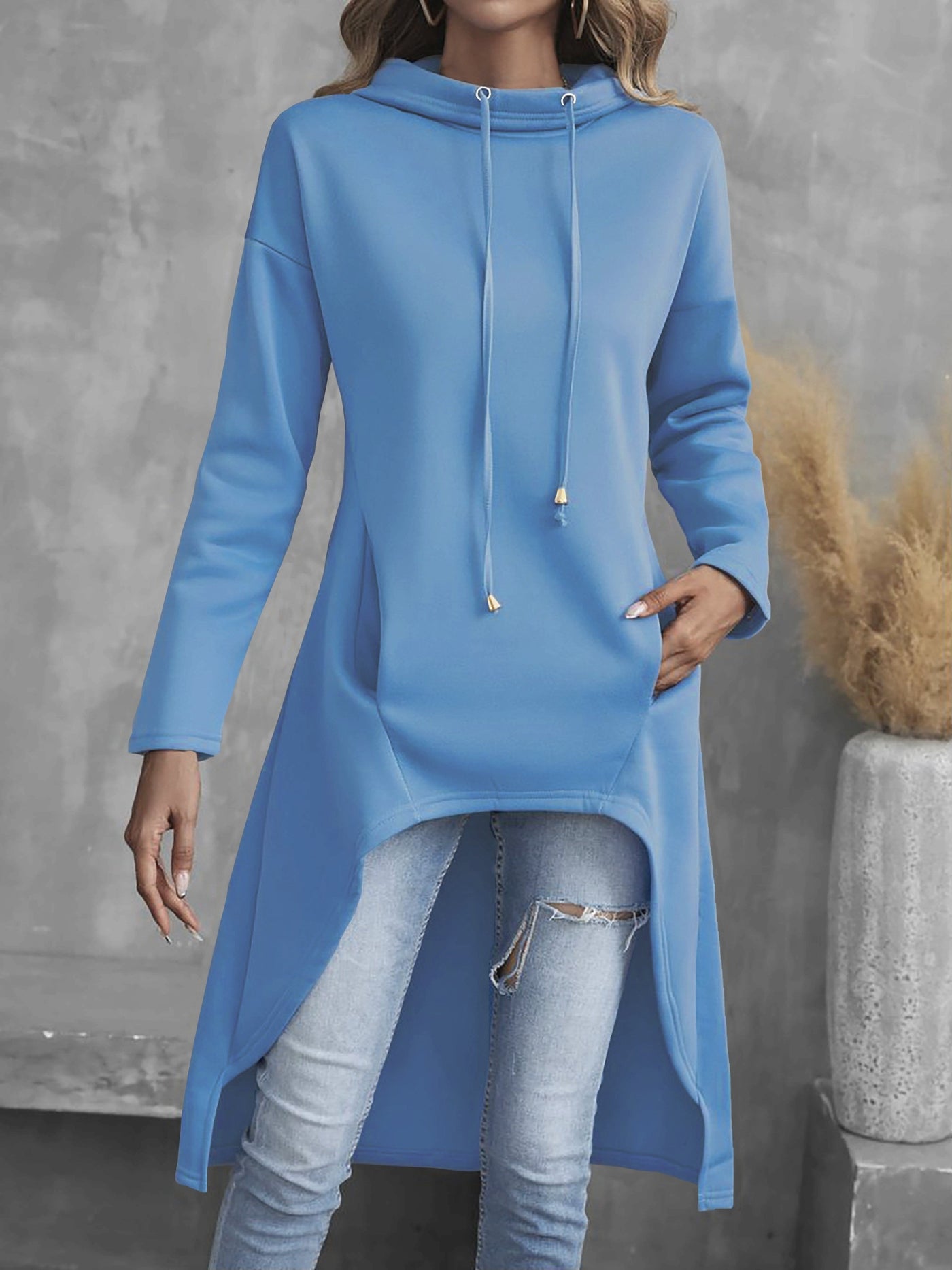 Warren | Relaxed High-Low Hoodie