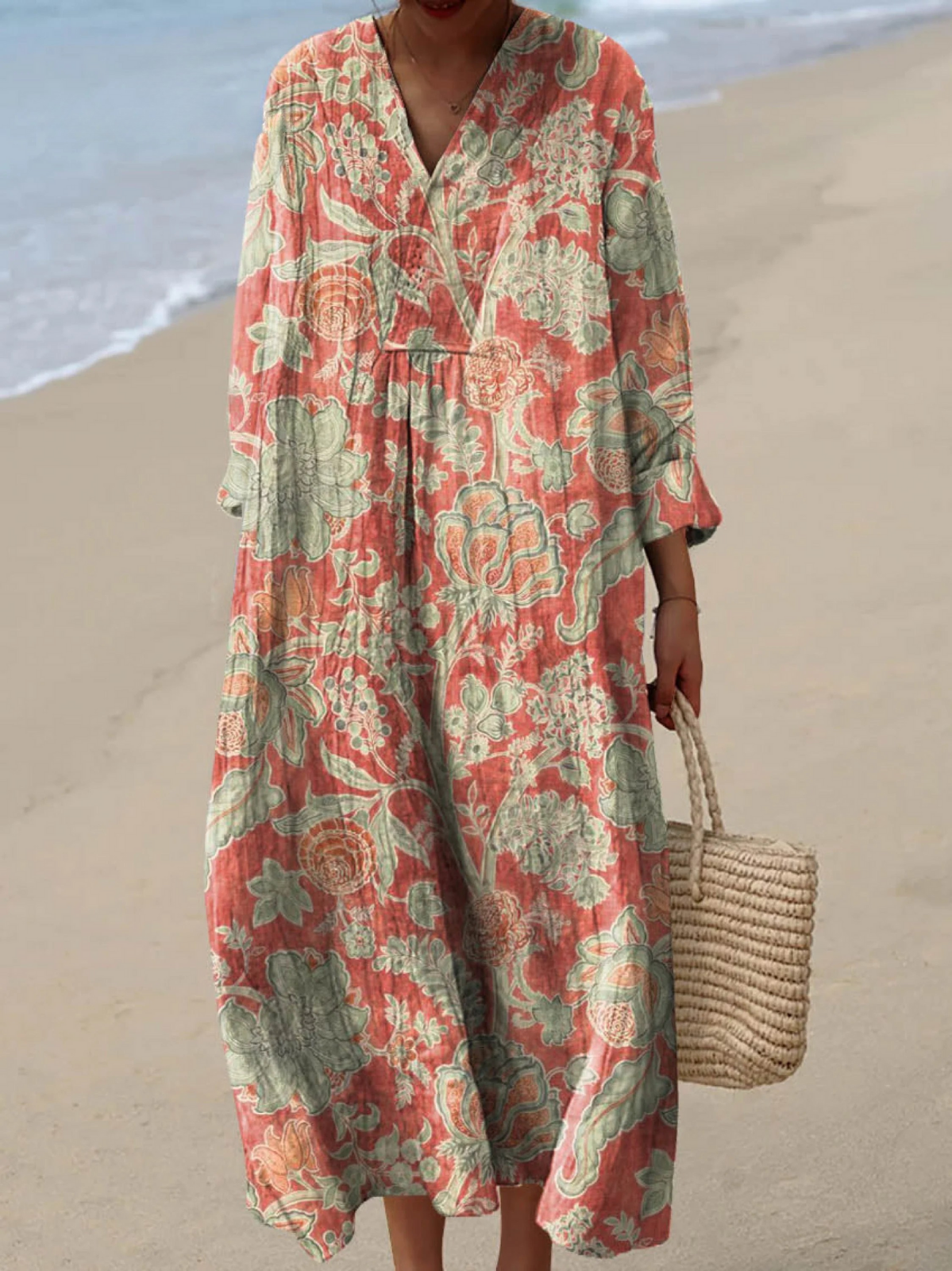 Warren | Vintage Floral Art Print Dress