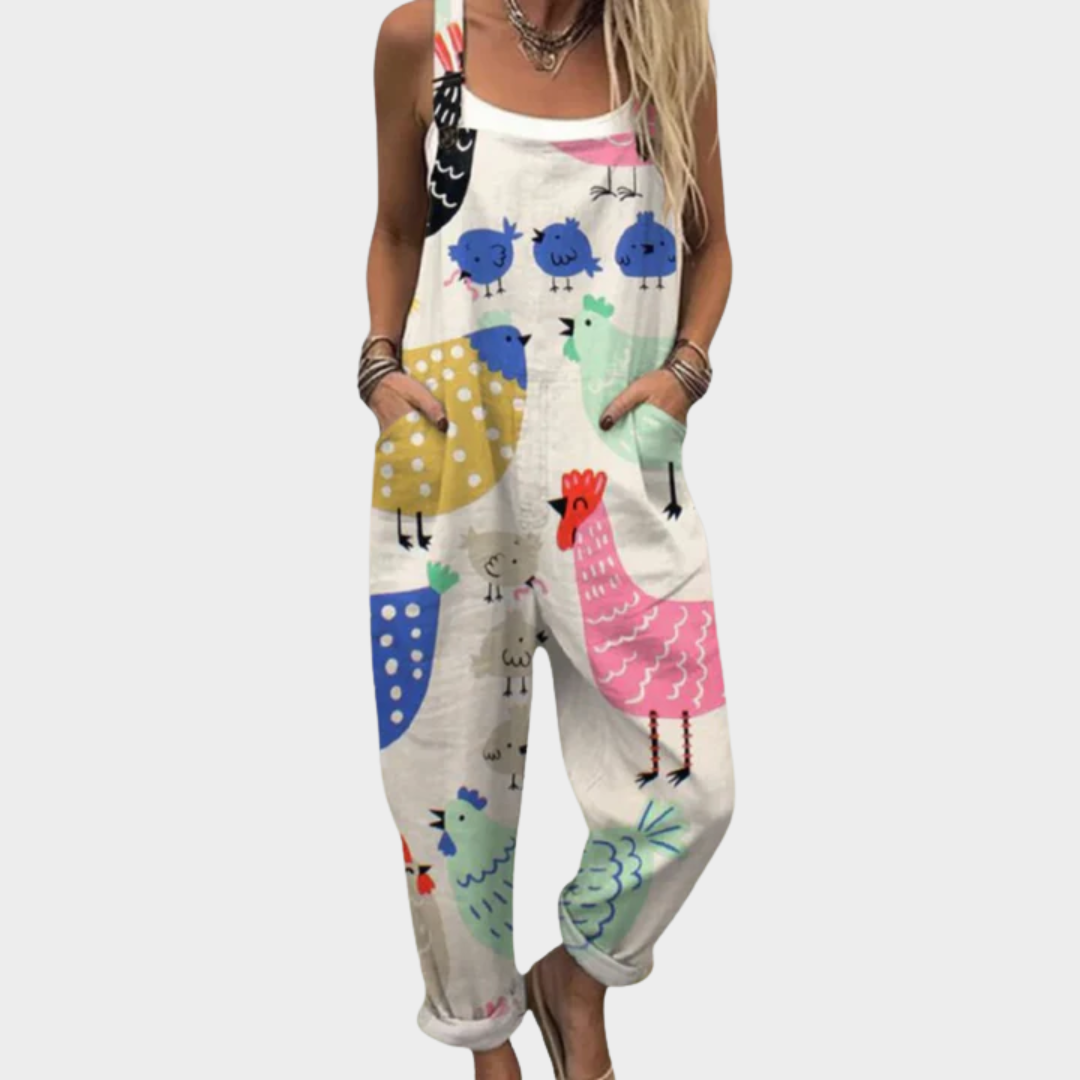 Warren | Comfortable Animal Printed Jumpsuit