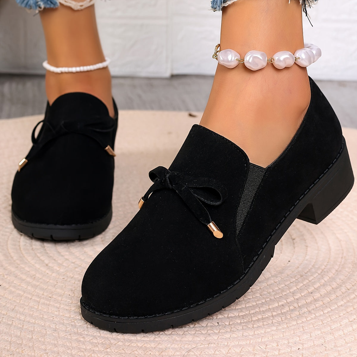 Susannah | Bow-Detail Slip-On Loafers