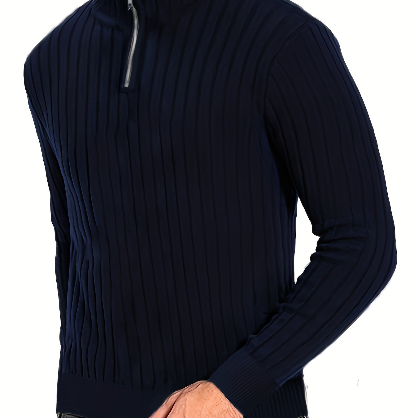 Warren | Ribbed Quarter-Zip Sweater