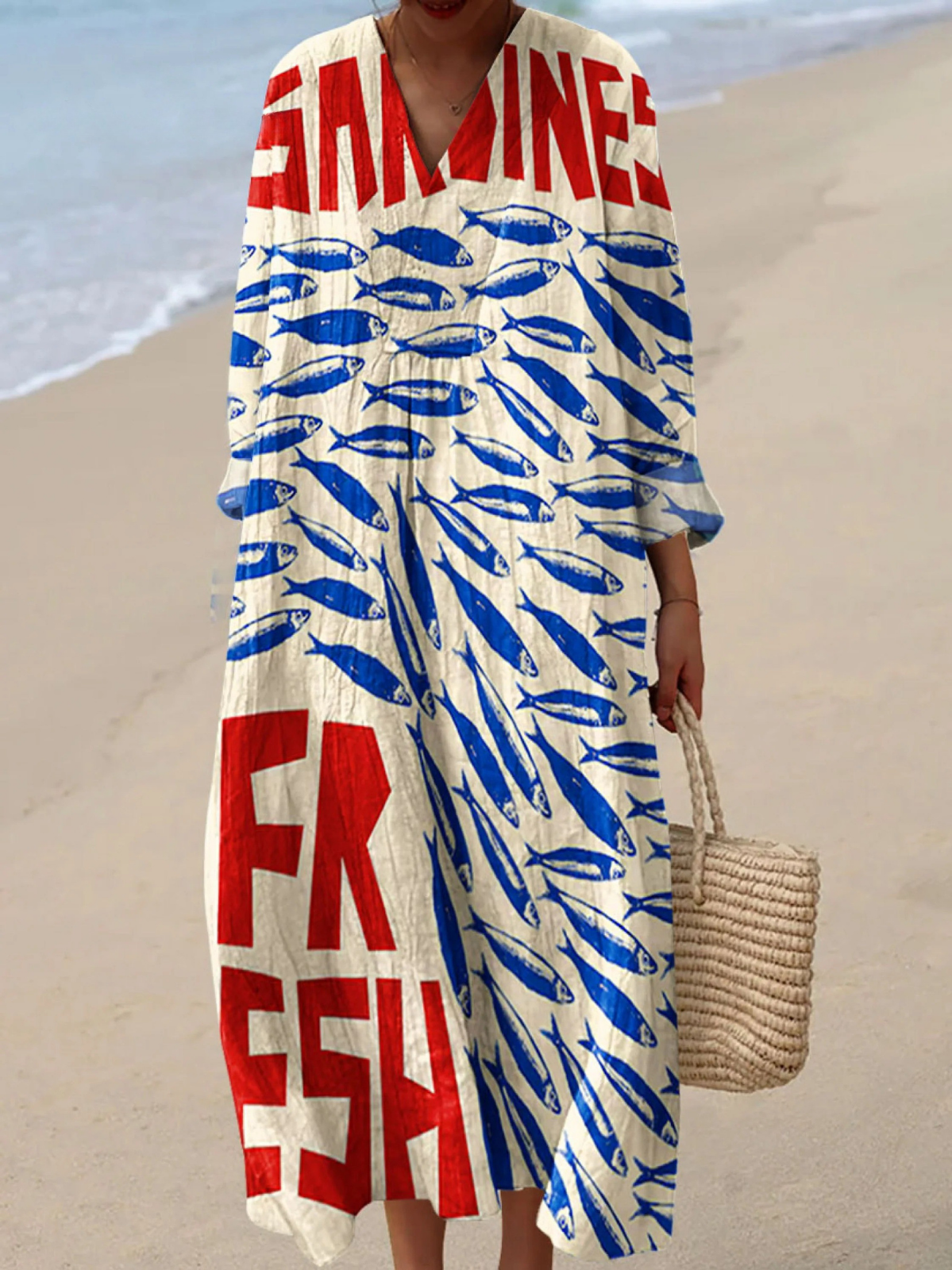 Warren | Clementine | Vintage Fish Sardines Art Dress