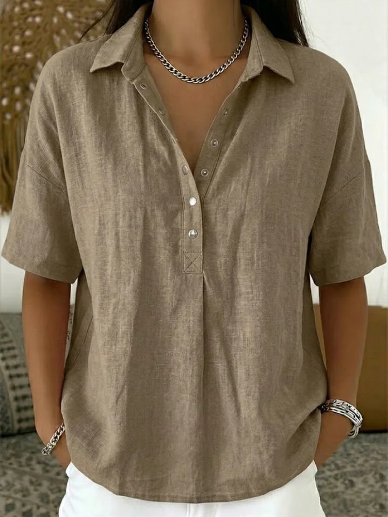 Quinley | Casual Button-Up Collar Shirt