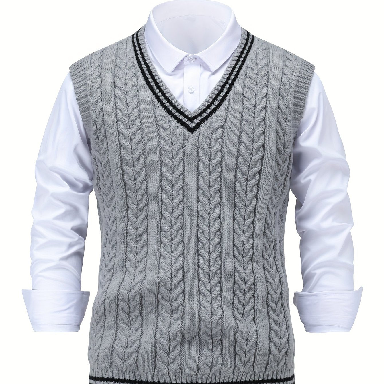 Warren | Classic Cable-Knit Sweater Vest