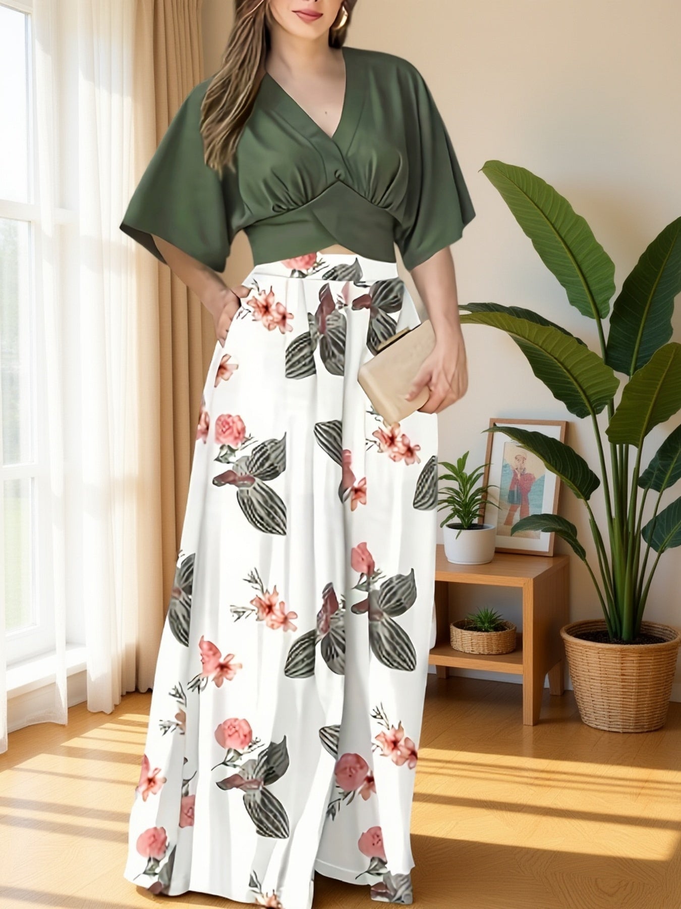 Warren | Elegant Floral Two-Piece Set
