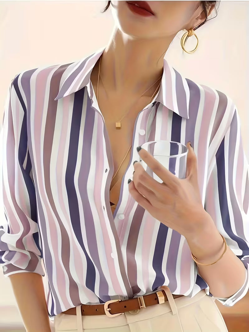 Warren | Striped Button-Up Shirt