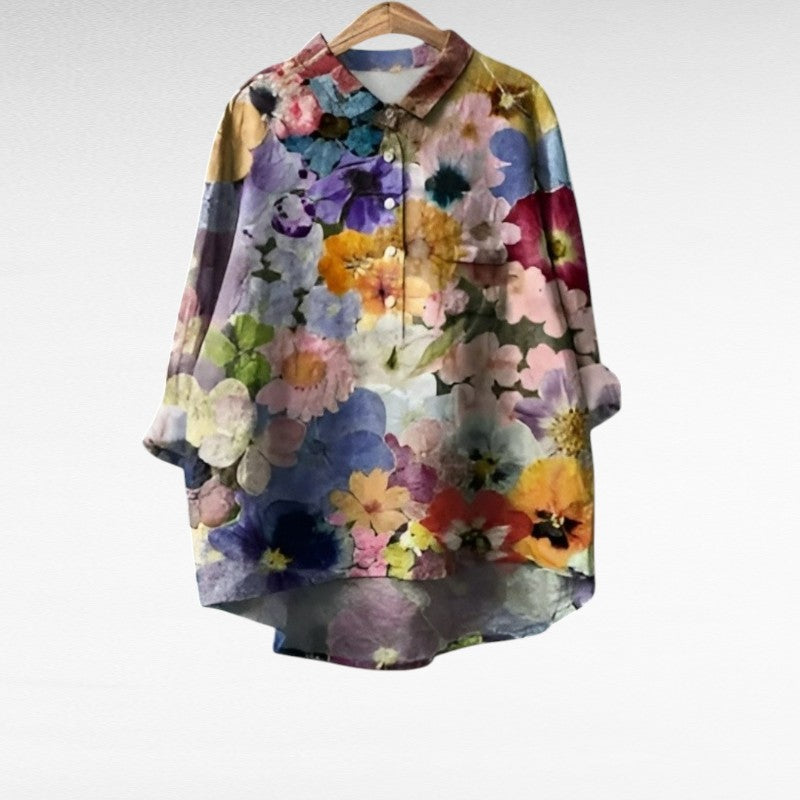 Elowyn | Vintage-Inspired Floral Blouse