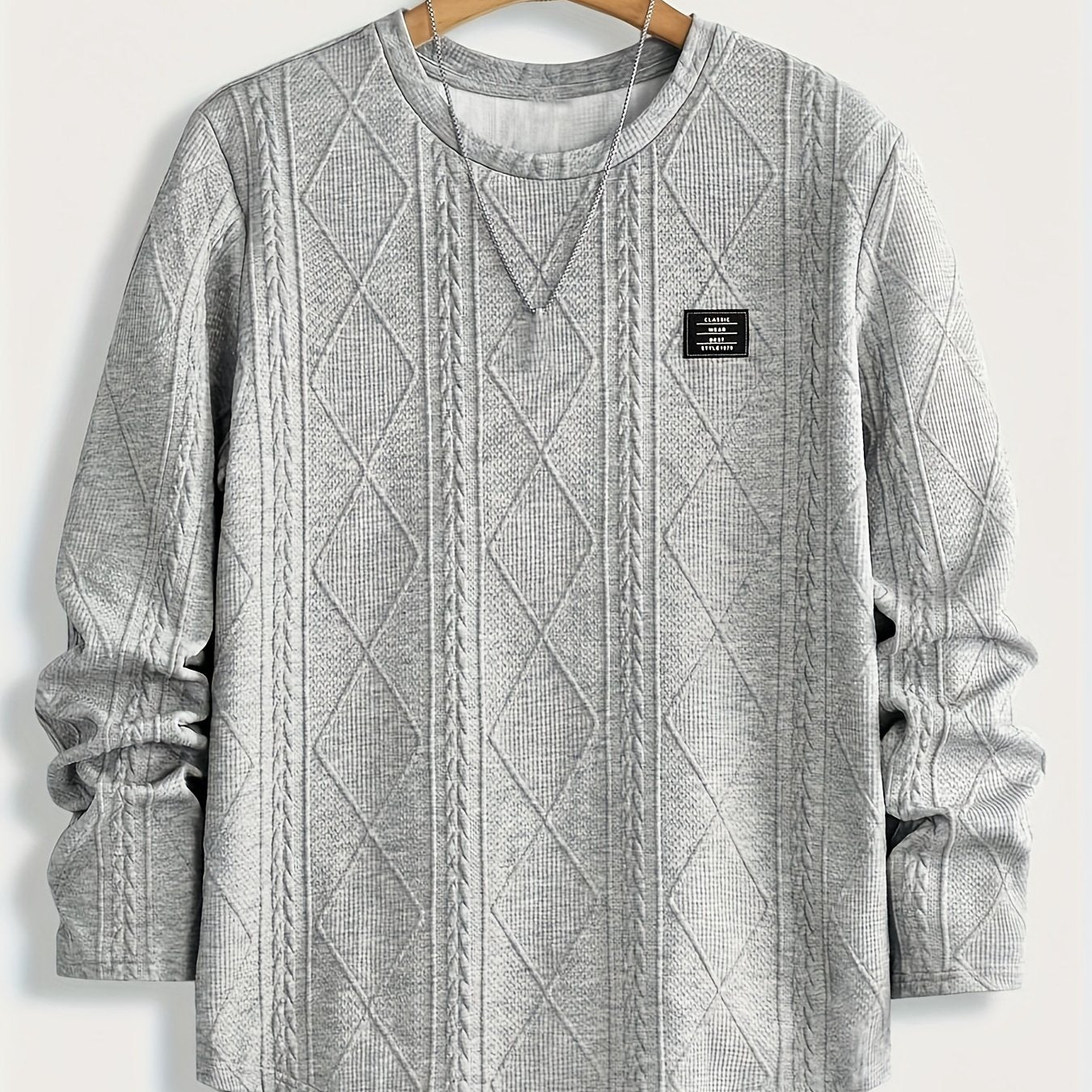 Warren | Textured Knit-Look Long Sleeve Top