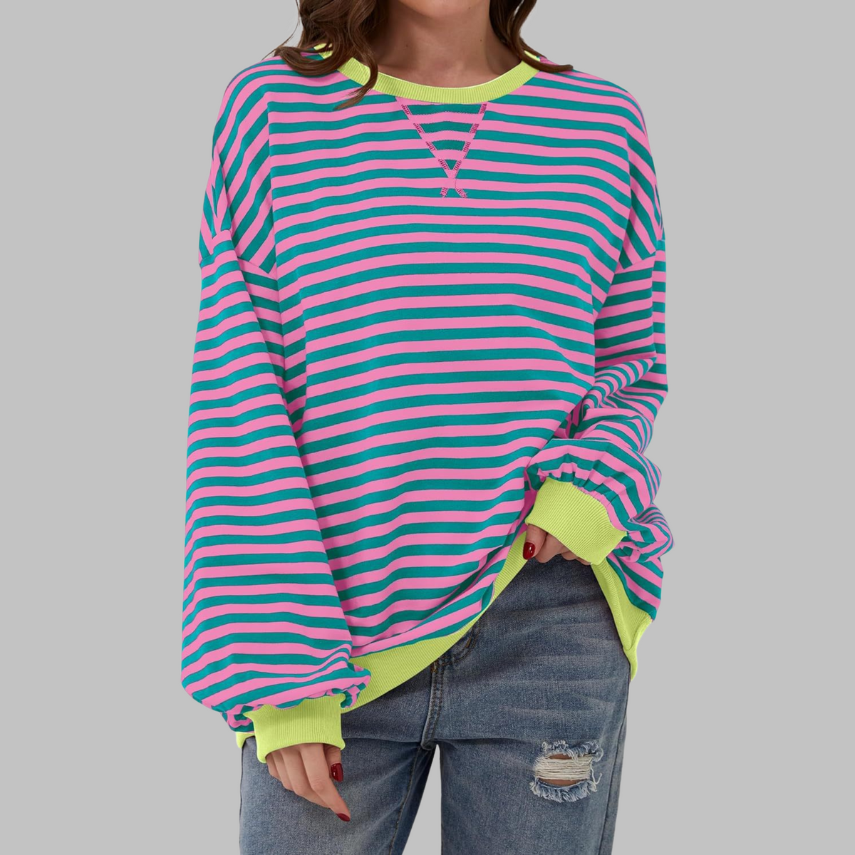Women's Pattern Long-Sleeve Sweatshirt