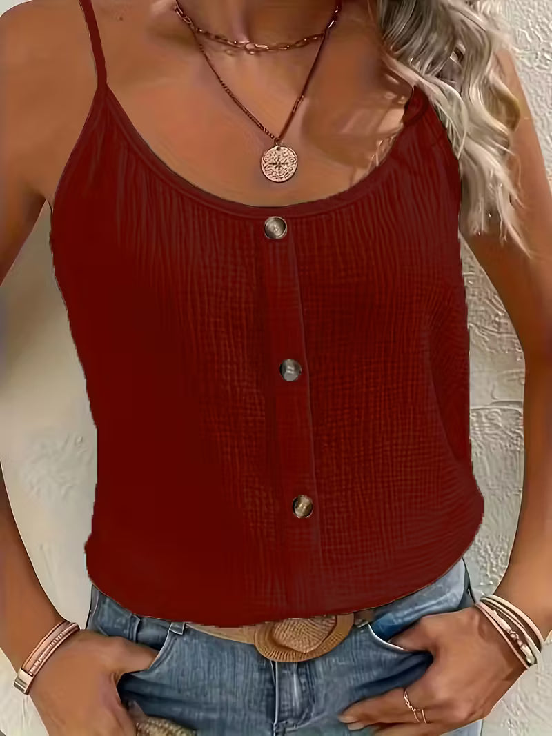 Women's Button Strap Blouse