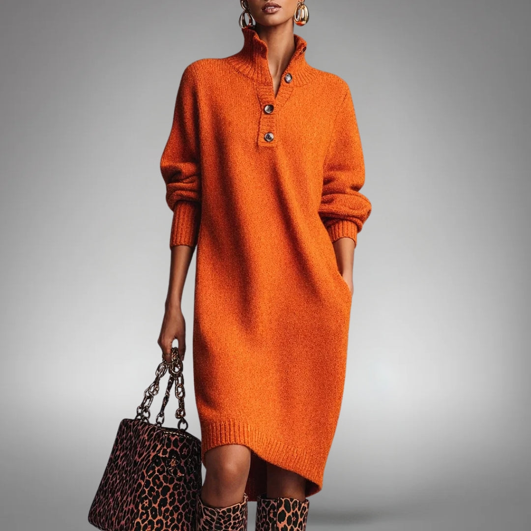 Warren | Sophisticated High Neck Dress