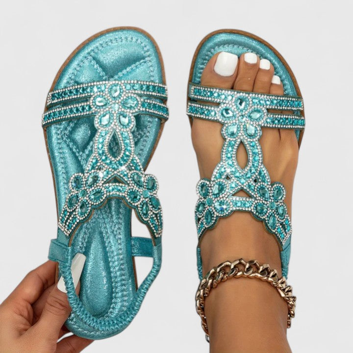 Michelle | Stylish cushioned Beads Sandals