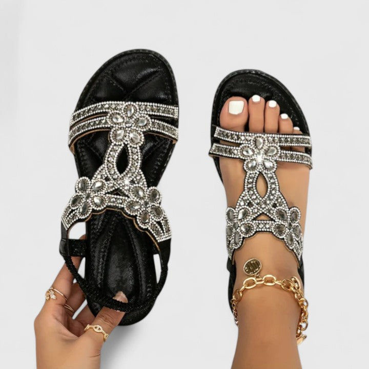 Michelle | Stylish cushioned Beads Sandals